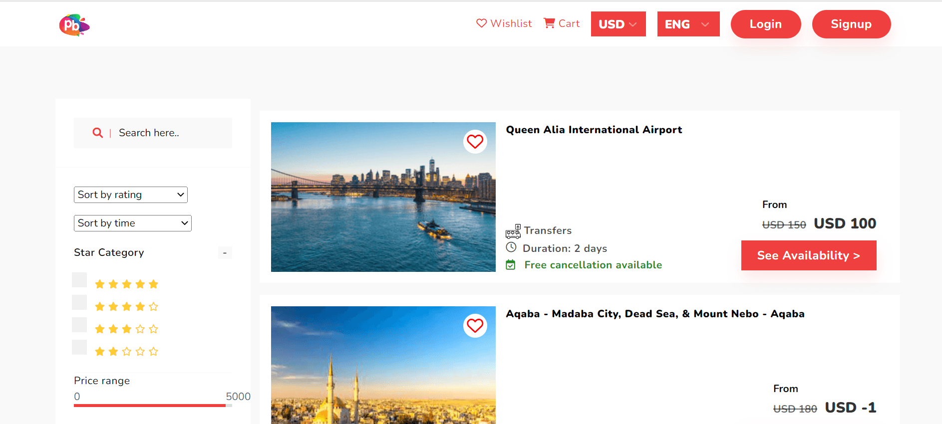 Petra Booking Mern Stack Website